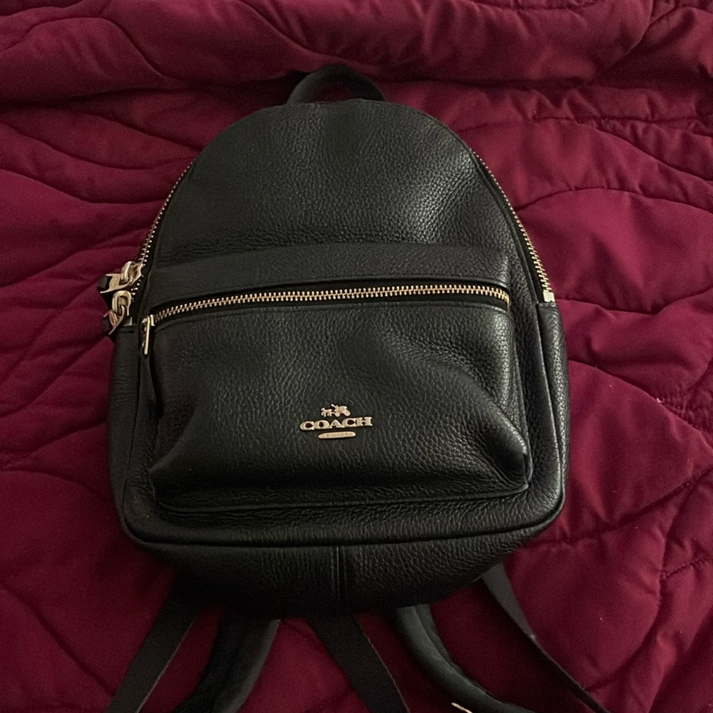 Black Mini Coach Backpack